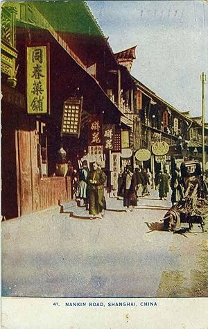 Nanking Road, Shanghai post card