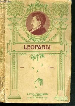 Seller image for LEOPARDI / BIBLIOTHEQUE DES POETES FRANCAIS ET ETRANGERS. for sale by Le-Livre