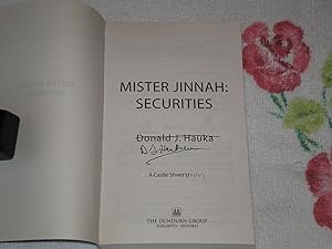 Seller image for Mister Jinnah: Securities: Signed for sale by SkylarkerBooks