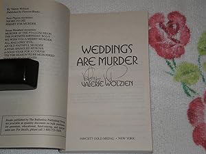 Seller image for Weddings Are Murder : Signed for sale by SkylarkerBooks