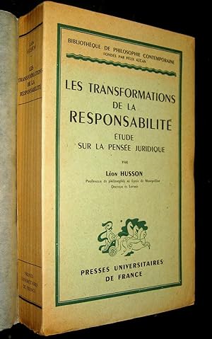 Imagen del vendedor de Les Transformations de la responsabilit. Etude sur la pense juridique. a la venta por Le Chemin des philosophes