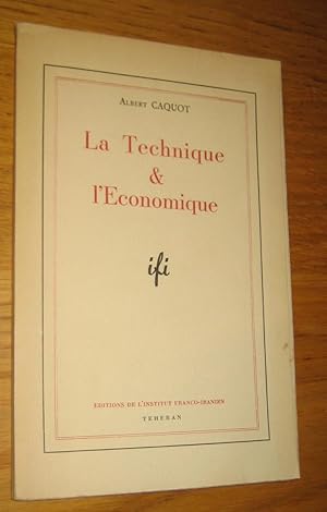 La Technique et l'Économique