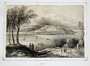 Bild des Verkufers fr Getnte Lithographie-Gesamtansicht. Ansicht der Festung Belgrad. zum Verkauf von Antiquariat Thomas Rezek