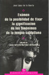 Seller image for Examen de la posibilidad de fixar la significacin de los sinnimos de la lengua castellana for sale by AG Library
