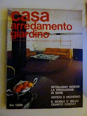 Bild des Verkufers fr "CASA ARREDAMENTO GIARDINO Settembre 1974" zum Verkauf von Historia, Regnum et Nobilia