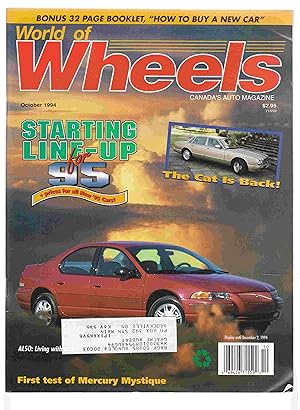 Seller image for World of Wheels Canada's Auto Magazine October, 1994 Vol. 12, No. 5 for sale by Riverwash Books (IOBA)