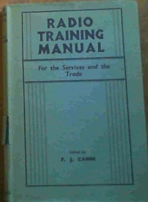 Imagen del vendedor de Radio Training Manual for the services and the trade a la venta por Chapter 1