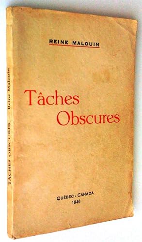Seller image for Tches obscures for sale by Claudine Bouvier