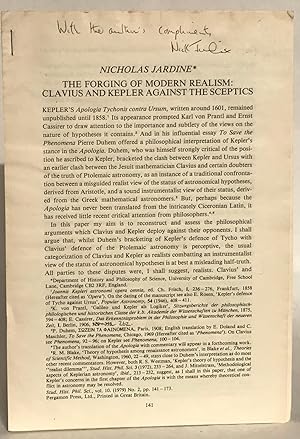 The Forging of Modern Realism: Clavius and Kepler Against the Sceptics.