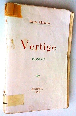 Seller image for Vertige. Roman for sale by Claudine Bouvier
