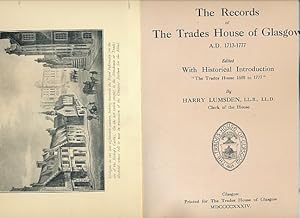 Image du vendeur pour Records of the Trades Houses in Glasgow 1713-1777 mis en vente par Barter Books Ltd