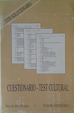 Imagen del vendedor de CUESTIONARIO-TEST CULTURAL a la venta por CENTRAL LIBRERA REAL FERROL