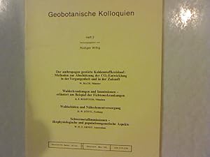 Bild des Verkufers fr DSSELDORFER GEOBOTANISCHE KOLLOQUIEN Heft 2 1985. Waldschden und Nhrelementversorgung. zum Verkauf von Antiquariat Bookfarm