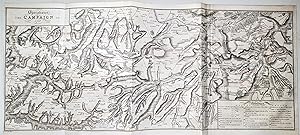 (Map 1817) Operations of the Campaign of 1711. Of Marlborough