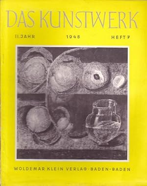 Seller image for Das Kunstwerk.( in 4 Heften ) Eine Monatsschrift ber alle Gebiete der bildenden Kunst. for sale by Ant. Abrechnungs- und Forstservice ISHGW