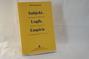 Seller image for Subjekt, Logik, Empirie : Grundlegung und Mglichkeiten empirischer Theologie als Erforschung subjektiver Theorien for sale by Antiquariat Wilder - Preise inkl. MwSt.