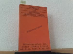 Seller image for Handbuch zur deutschen Arbeiterliteratur - Bibliographie for sale by ABC Versand e.K.