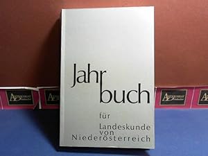 Bild des Verkufers fr Jahrbuch fr Landeskunde von Niedersterreich - Neue Folge 54/55. zum Verkauf von Antiquariat Deinbacher