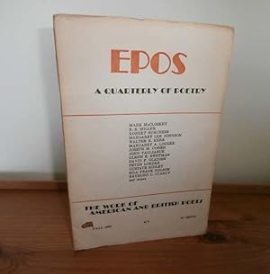 Imagen del vendedor de EPOS: A Quarterly of Poetry Fall 1963 a la venta por Kelleher Rare Books