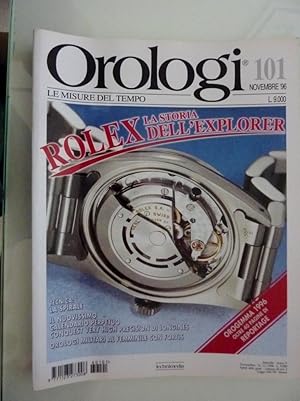 Seller image for OROLOGI Le Misure del Tempo Novembre 1996 n. 101" for sale by Historia, Regnum et Nobilia