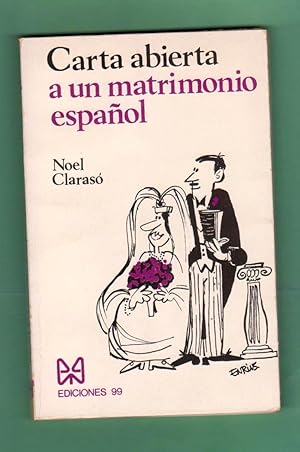 Seller image for CARTA ABIERTA A UN MATRIMONIO ESPAOL. for sale by Librera DANTE