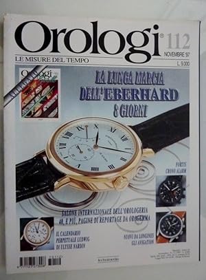 Seller image for OROLOGI Le Misure del Tempo - Novembre 1997 n. 112" for sale by Historia, Regnum et Nobilia