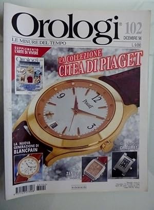 Seller image for OROLOGI Le Misure del Tempo - Dicembre 1996 n. 102" for sale by Historia, Regnum et Nobilia