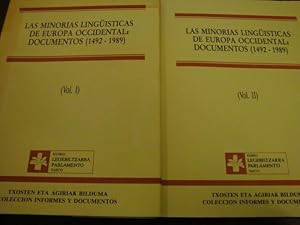 Bild des Verkufers fr Las minoras lingsticas de Europa Occidental: documentos (1492-1989) (tomos I y II) zum Verkauf von Llibres Capra