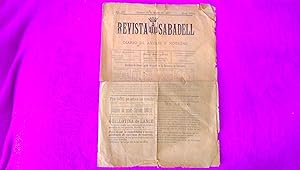 REVISTA, DIARIO DE SABADELL DE AVISOS Y NOTICIAS 1898, MANUEL RIBOT Y SERRA