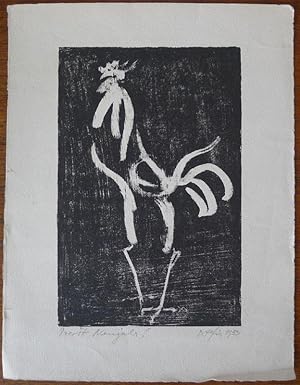 "Coq II". Original lithograph, signed and inscribed by the artist.
