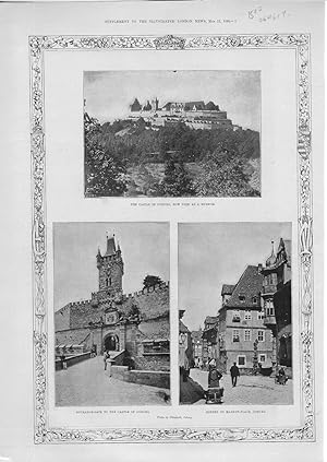 Seller image for PRINT: " Coburg,Bavaria: 3 views " .photos from The Illustrated London News, May 12, 1894 for sale by Dorley House Books, Inc.