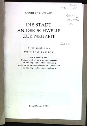 Bild des Verkufers fr Die Stdte Brandenburgs im 16. Jahrhundert aus: Die Stadt an der Schwelle zur Neuzeit zum Verkauf von books4less (Versandantiquariat Petra Gros GmbH & Co. KG)