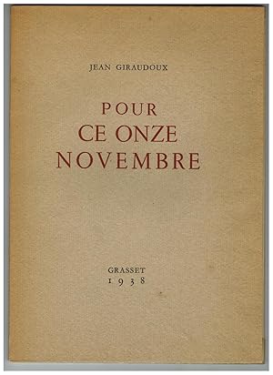 Pour ce onze novembre.