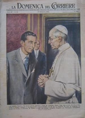 FAUSTO COPPI ricevuto da PAPA PACELLI dopo l trionfi al Giro d'Italia ed al CAMPIONATO DEL MONDO ...