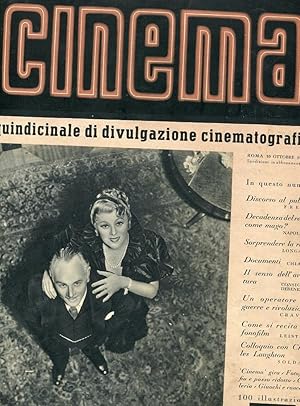 CINEMA PRIMA SERIE - quindicinale di divulgazione cinematografica - 1936 -- num. 6 del 10 ottobre...