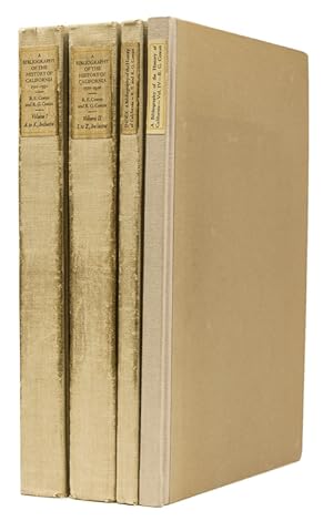 Image du vendeur pour A Bibliography of the History of California 1510-1930. WITH Supplement mis en vente par James Cummins Bookseller, ABAA