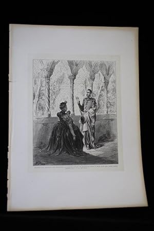 Bild des Verkufers fr Cervants, Don Quichotte, Retirez-vous, Seigneur Don Quichotte ; la pauvre enfant ne reviendra point  elle tant que votre grce restera l. Tome 2, ch.46 zum Verkauf von Librairie Le Feu Follet