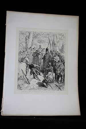 Bild des Verkufers fr Cervants, Don Quichotte, Voil comme je chtie les insolents qui ne savent pas retenir leur langue. Tome 2, ch. 60 zum Verkauf von Librairie Le Feu Follet