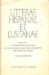 Litterae Hispanae et Lusitanae. Festschrift zum 50jährigen Bestehen des Ibero-Amerikanischen Fors...