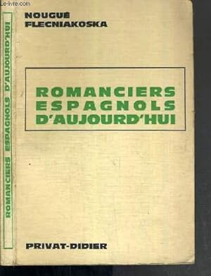 Seller image for ROMANCIERS ESPAGNOLS D'AUJOURD'HUI - TEXTE EN ESPAGNOL for sale by Le-Livre