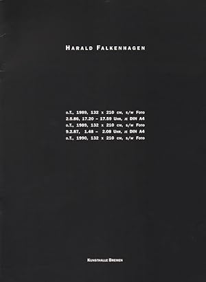 Bild des Verkufers fr Harald Falkenhagen [Interferenzen, Kunsthalle Bremen, 27.1. - 10.3.1991]. zum Verkauf von Roland Antiquariat UG haftungsbeschrnkt