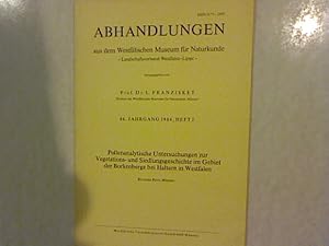 Seller image for Pollenanalytische Untersuchungen zur Vegetations- und Siedlungsgeschichte im Gebiet der Borkenberge bei Haltern in Westfalen. Abhandlungen aus dem Landesmuseum fr Naturkunde zu Mnster in Westfalen 46. Jahrgang 1984 Heft 2. for sale by Antiquariat Bookfarm