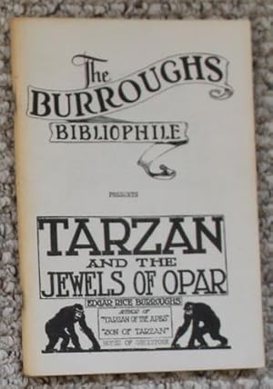 Imagen del vendedor de The Burroughs Bibliophile Presents: "Tarzan and the Jewels of Opar" a la venta por Comic World