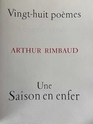 Seller image for Vingt-Huit Pomes - Une Saison en Enfer for sale by Librairie Axel Benadi