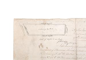 Imagen del vendedor de Land grant on vellum signed by Governor King, and with a small site-sketch by G.W. Evans a la venta por Hordern House Rare Books