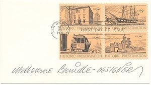 Imagen del vendedor de Signed First Day Cover a la venta por Main Street Fine Books & Mss, ABAA