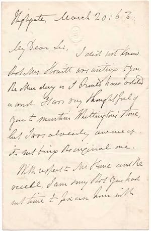 Imagen del vendedor de Autograph Letter Signed a la venta por Main Street Fine Books & Mss, ABAA