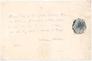 Imagen del vendedor de Autograph Quotation Signed a la venta por Main Street Fine Books & Mss, ABAA