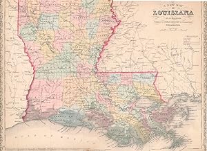 Imagen del vendedor de A New Map of Louisiana a la venta por Main Street Fine Books & Mss, ABAA