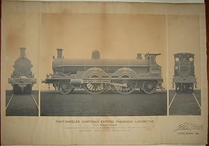 Photograph Signed ("Eight-Wheeled Compound Express Passenger Locomotive")